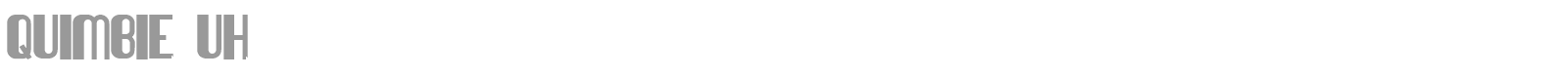 Quimbie font preview